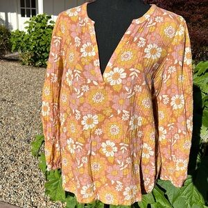 Marine Layer cotton blouse Sz L Large